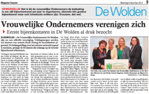 2014 12 08 artikel oprichting VO De Wolden